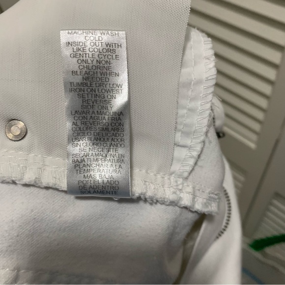 Democracy ab-solution fringe leg size 12 white jeans - Picture 7 of 13